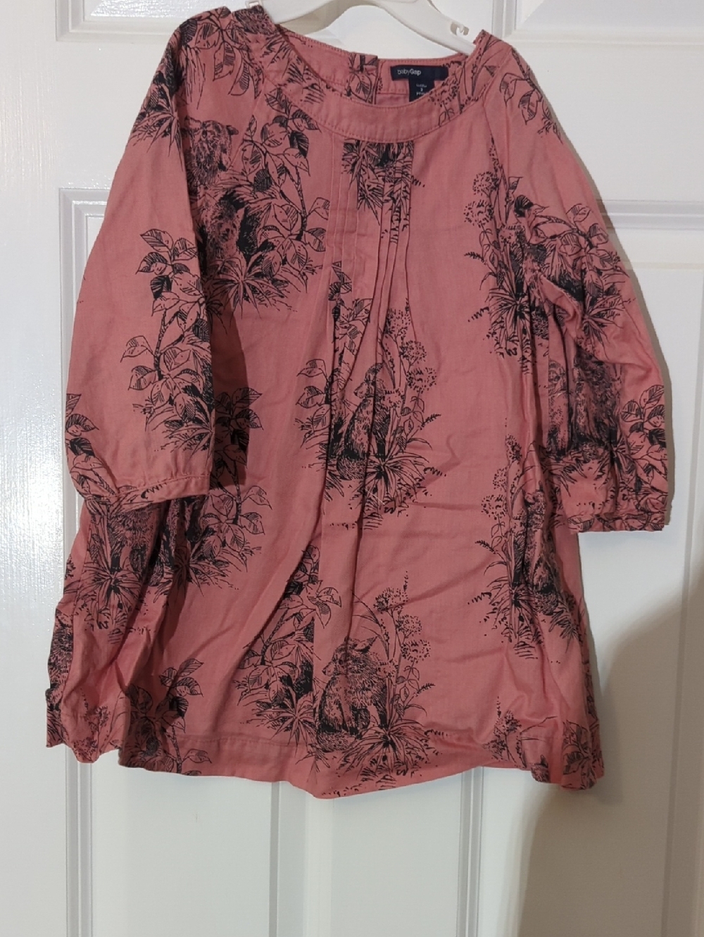 GAP BabyPink Floral-Print Toddler Tunic